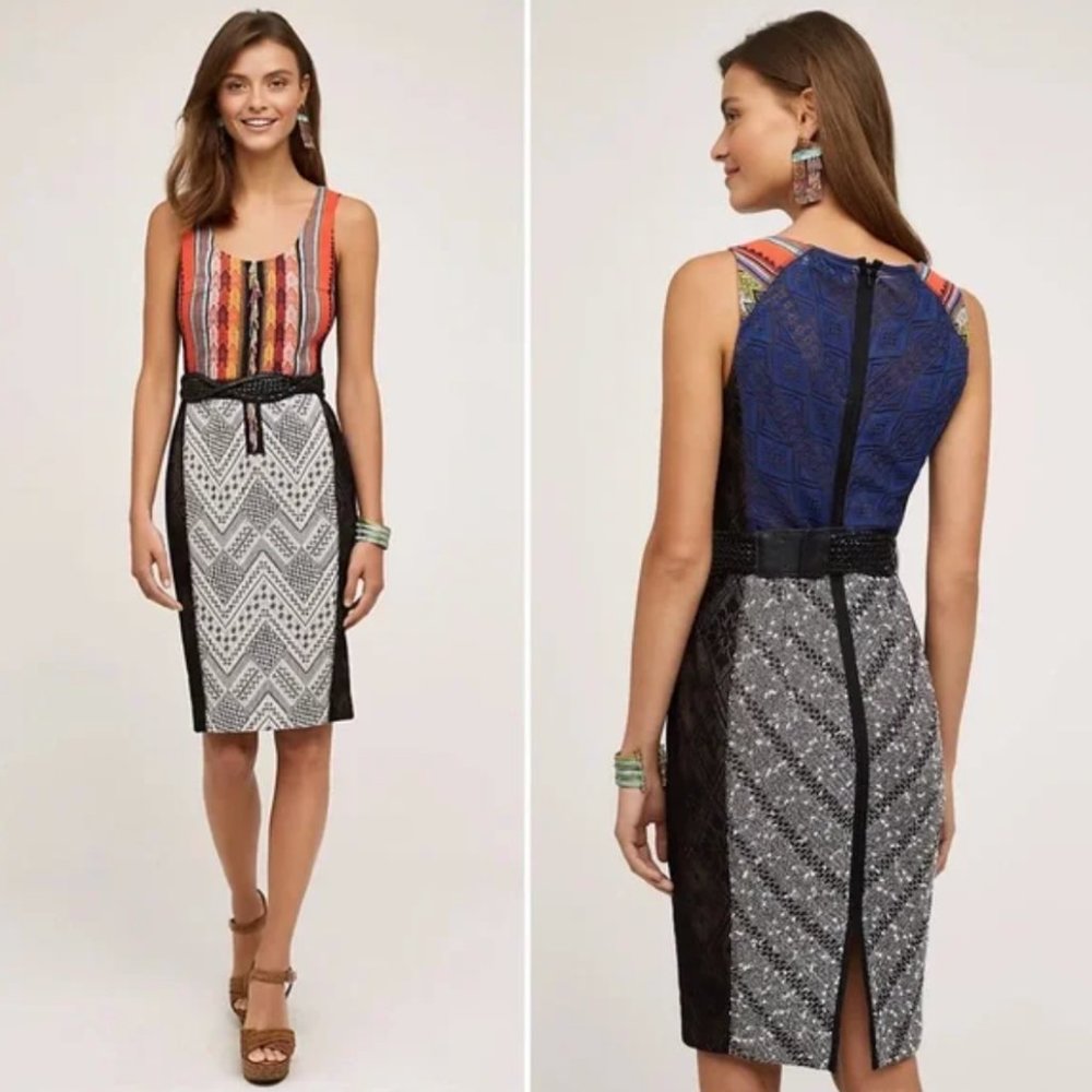 Byron Lars Beauty Mark Gramercy Pencil Dress 0P (Belt included!)